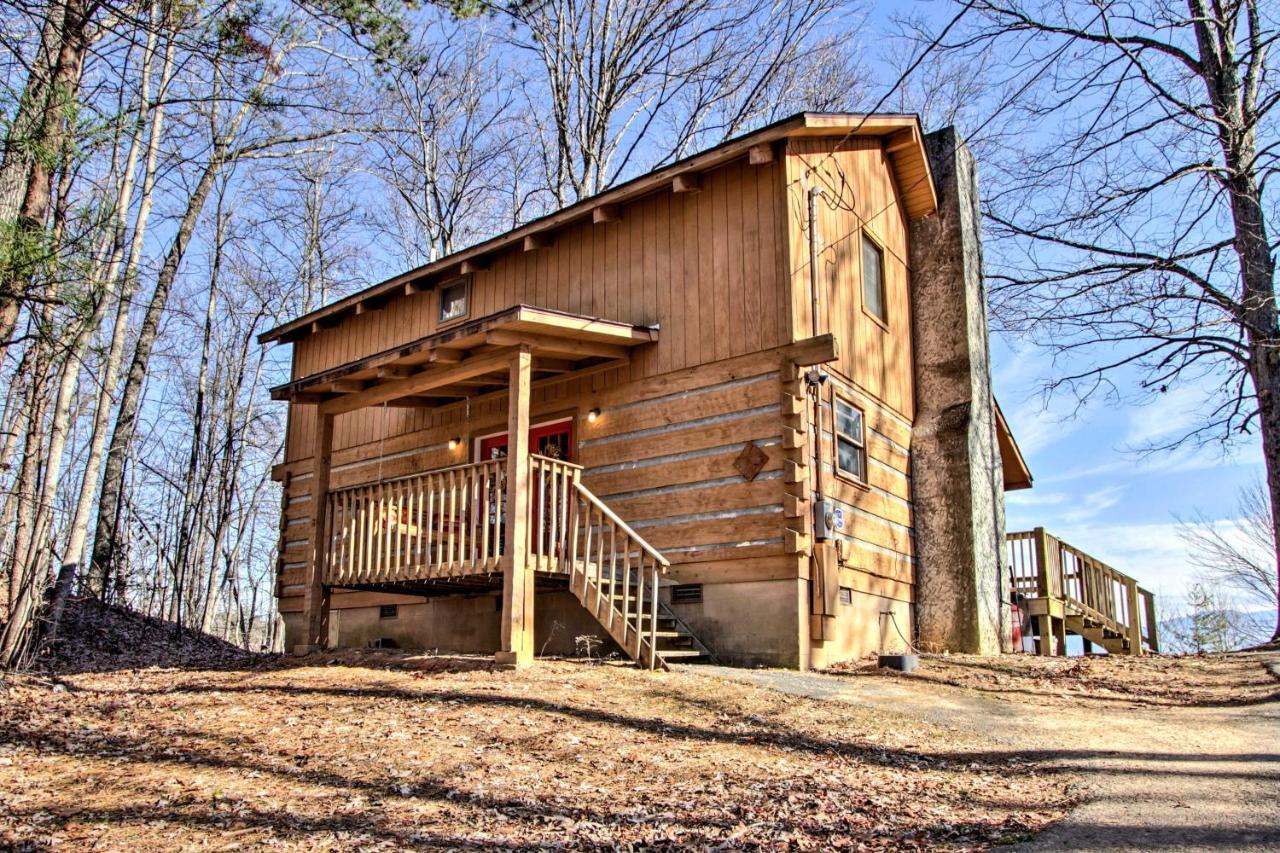 Panoramic-View Gatlinburg Cabin With Private Hot Tub Exterior foto